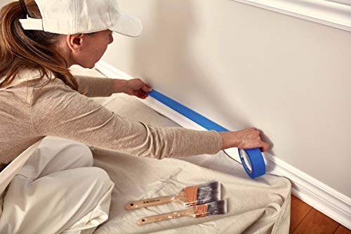 Canvas Painters Drop Cloth (Size 9 x 12 Feet - Pack of 1) - Pure Cotton Paint Drop Cloth for Painting, Curtains, Furniture & Floor Protection - All Purpose Thick Canvas tarp with Double Stitched Edges - size: 9' x 12' - Pack of 1