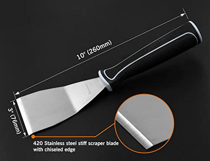 ROLLINGDOG 3 Inch Bent Pole Scraper - color: 1pc Paint Scraper