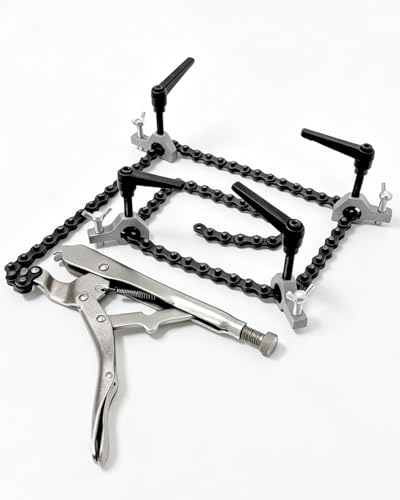 Adjustable Pipe Alignment Chain Pliers Clamp for up to 14" Round Pipes