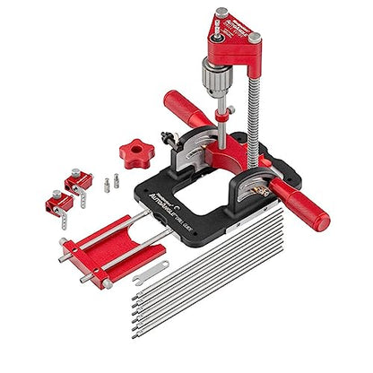 Woodpeckers AutoAngle Drill Guide, Deluxe, The Ultimate Portable Drill Guide, Angled Drilling From Vertical to 40°