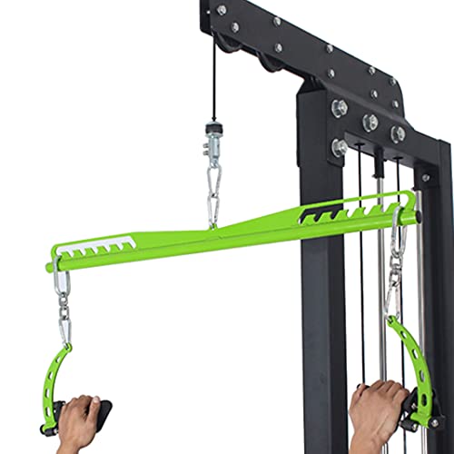 Adjustable Lat Pull down Bar, Cable Machine Attachments for Gym, Home Gym Fitness T-bar Row Pulldown Attachments, Lat Pull Down Machine Wide Grip Neutral Grip Handle - color: SP-LONG BAR