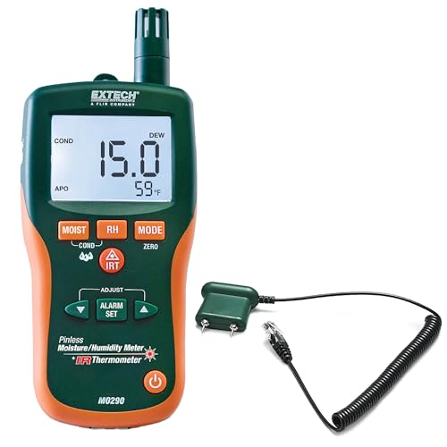 Extech MO290 Pinless Moisture Psychrometer with IR Thermometer - style: MO290