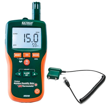 Extech MO290 Pinless Moisture Psychrometer with IR Thermometer - style: MO290