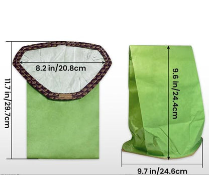 Vacuum Cleaner Dust Collection Bags 20-Pack 107314 Replacement for 6 QT Backpack Vacuum Cleaners, Fits Super Coach Pro 6 & GoFit 10