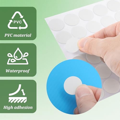 290Pcs Self-Adhesive Screw Hole Sticker, Non-Faded & Dustproof, PVC