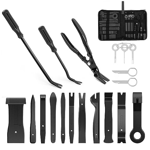 Nilight 19Pcs Trim Removal Tool Set with Storage Bag - color: Black, size: 19Pcs