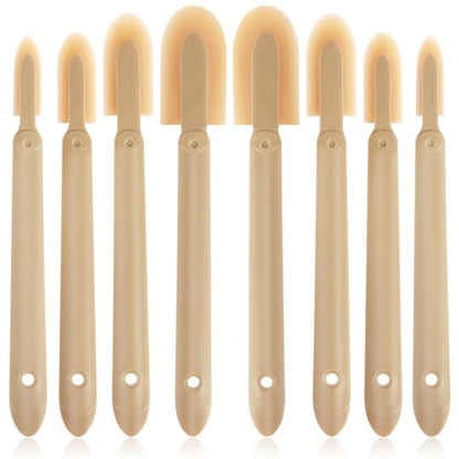 8Pcs Caulking Silicone Sealant Finishing Tool, 4 Sizes Rubber Caulking Tool Set, Multifunctional Caulking Remover/Smoothing Tool Applicator for Tiles Brick Kitchen Bathroom