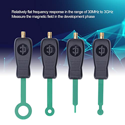 4PCs EMI EMC Near Field Probe Kit (30MHz-3GHz) - Magnetic Field Set for PCB Circuit Testing, Pre-Certification, Electronic Component Radiation Detection with Spectrum Analyzer