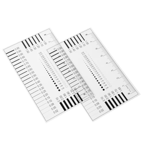 High Precision Crack Width Measurement Tool 2-Pack Film Ruler