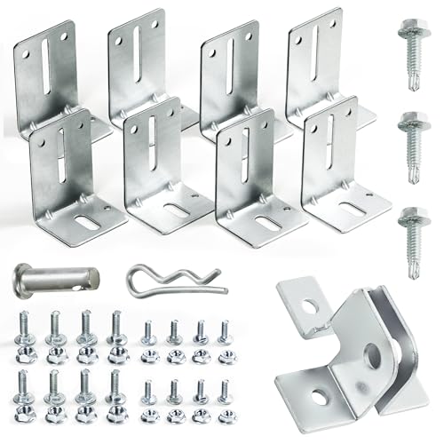 Garage Door Reinforcement Bracket - Garage Door Track Jamb Bracket J6, 8 Pack