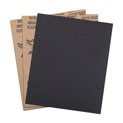 Utoolmart 120 Grits Sanding Sheets Wet Dry Silicon Carbide Sandpaper for Wood Furniture Metal Automotive Polishing 3pcs - color: 3pcs, size: 120 Grit