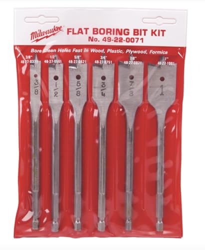 Milwaukee Electric Tool 49-22-0071 6" Spade Bit Kit, 6 Piece