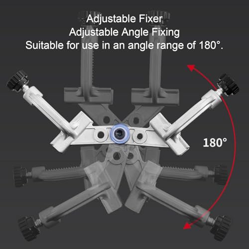 Clamp Aluminum Alloy High Strength Right Angle Corner Clamp for Iron Stainless Steel Pipe Wood Board (10° to 180° Tube Clamp(TCA2))