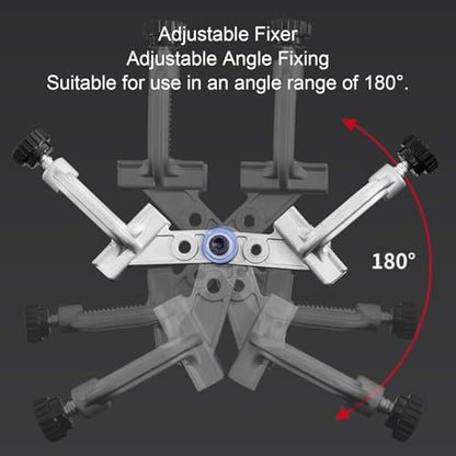 Clamp Aluminum Alloy High Strength Right Angle Corner Clamp for Iron Stainless Steel Pipe Wood Board (10° to 180° Tube Clamp(TCA2))