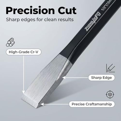 3-Piece Cold Chisel Set, CR-V Steel