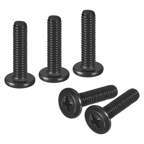 uxcell 25Pcs M4-0.7x16mm Flat Round Head Machine Screw Phillips Drive Screw - size: M4-0.7 x 16mm