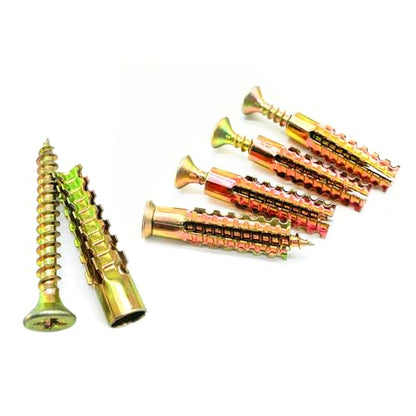 50Pack Hollow Wall Anchors with Screws, Loose Hinge Hole Repair Kits - size: 50 Pack