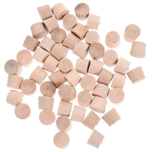 Yardwe 3/8 inch Wood Plugs for Screw Holes Wooden Hole Plugs for Pocket Holes Slightly Tapered Furniture Plug Caps for DIY Woodworking Repair Hole Filler