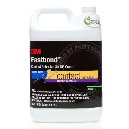3M Fastbond Contact Adhesive 30NF, Green Color, 1 gal (3.78 L) Can - color: Green, size: ['1 Gallon']