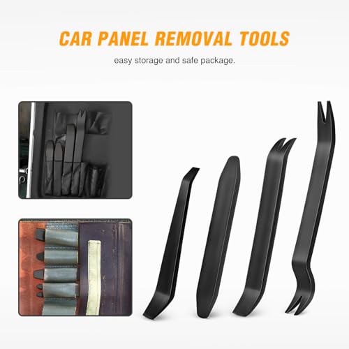 GOOACC Auto Trim Removal Tool Kit No-Scratch - color: 4PCS Trim Removal Tool Black