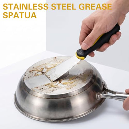 2 Pcs Putty Knife, 1.5" Spackle Knives Stainless Steel Spackle Scraper