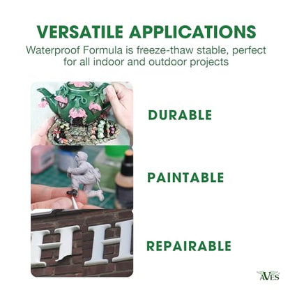 Aves FIXIT Multi-Media Repair Compound - 2 Part Modeling Compound (A & B) - color: Terracotta, size: 1/4 lb