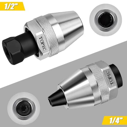 Topec Stud Extractor Tool, 3/8” Drive Broken Bolt Remover - size: 3/8-Inch Drive