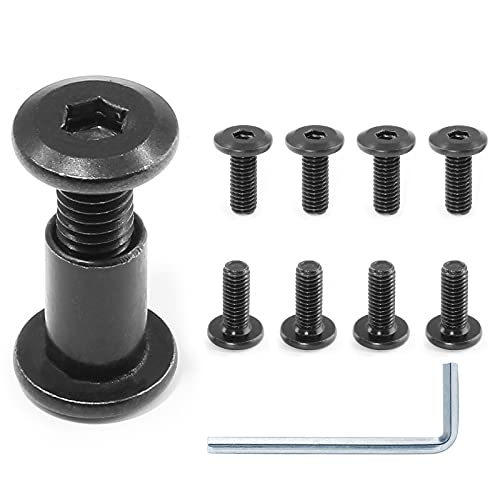 M6x16mm Hex Drive Socket Cap Bolt, Black, 10 Pair (20 Piece) - color: Black, size: M6x16mm