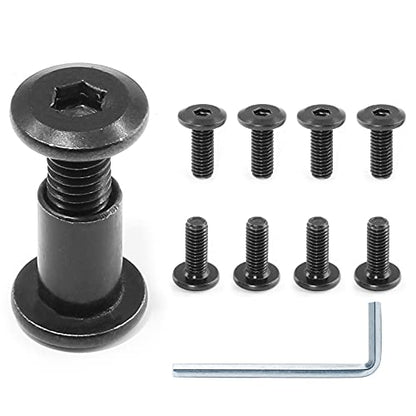 M6x16mm Hex Drive Socket Cap Bolt, Black, 10 Pair (20 Piece) - color: Black, size: M6x16mm