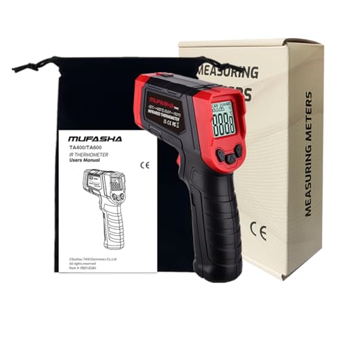 Non-Contact Infrared Thermometer Gun, -25.6℉~752℉ - color: Red