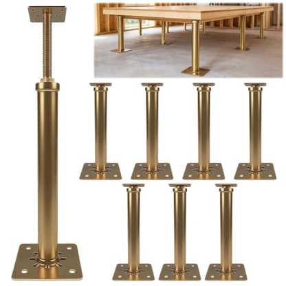 8 PCS House Floor Jacks for Leveling, 11.6" to 16" Adjustable Height - size: 11.6" to 16"