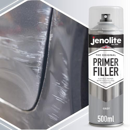 JENOLITE Primer Filler Aerosol, Quick-Drying Multi-Surface, Grey 1x16.9oz - color: GREY