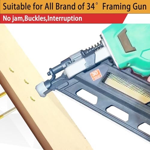 34°Framing Nails,Galvanized,Ring Shank,2":1000pcs - size: 2"---1000PCS