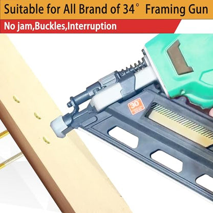 34°Framing Nails,Galvanized,Ring Shank,2":1000pcs - size: 2"---1000PCS