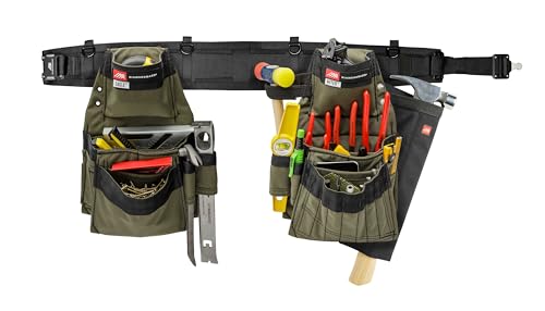 Diamondback Artisan Tool Belt System, Right Handed, Ranger Green, Large - size: Large