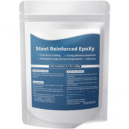 Steel Reinforced Epoxy Putty for Crack and Hole Repair
