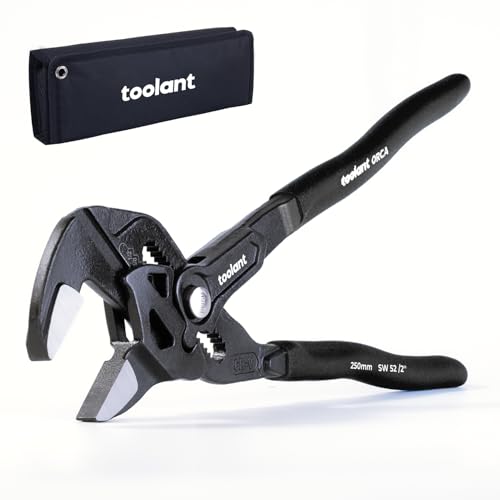 toolant 10-Inch Pliers Wrench, CR-V Steel, Smooth Parallel Jaws - size: 10 inch