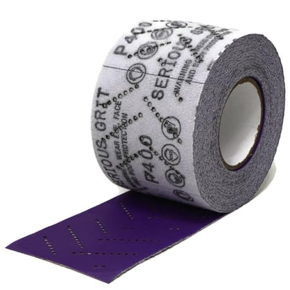 Serious Grit - P400 Grit Ceramic Hook & Loop Sandpaper Roll - 70mm x 12m - size: 400 Grit