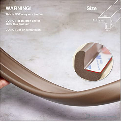 Roving Cove Furniture Edge Protector, Desk Edge Cover, Large 9ft Edge Only - color: Coffee Brown, size: Large 9 Foot (Pack of 1)