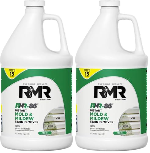 RMR-86 Instant Mold and Mildew Stain Remover Spray - Scrub Free Formula, 1 Gallon (Pack of 2) - size: 128 Fl Oz (Pack of 2)