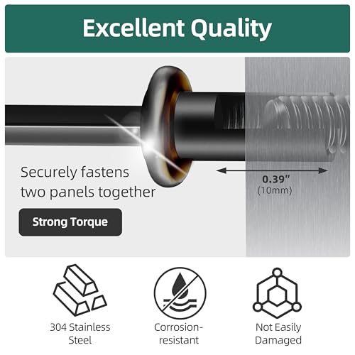 40Pcs 1/4-20 x 2 Flat Socket Head Cap Screws Bolts Barrel Nuts Kit, 304 Stainless Steel 18-8 Furniture Bolts Screws and Nuts, Black Oxided - size: 1/4 x 2"