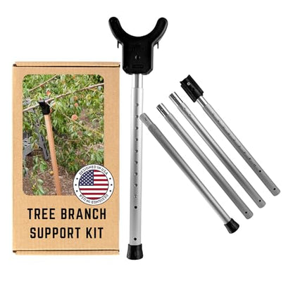 Tree Branch Support Pole & Crutch – Protect Limbs from Breaking (1-Pack) - color: Crutch & Post Set, size: 1-Pack