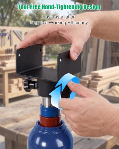 2 Pack U-Shaped Bottle Jack Post Adapter for 4x2 4x4 4x6 Wooden Beam