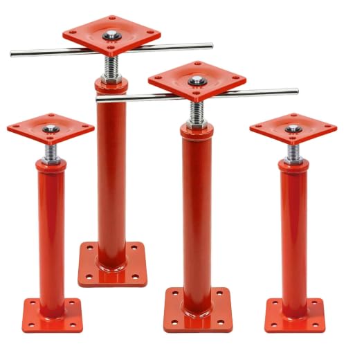 Floor Jacks for House Leveling 4 Pack, 16" - 21" Height Range - size: 16'' - 21'' (4 pcs)