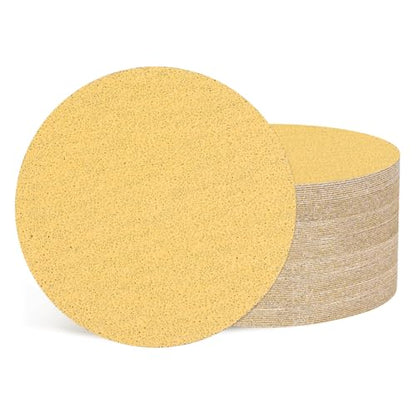 50Pcs Sanding Discs 5In 40Grit Hook and Loop Sandpapers Yellow - color: Yellow, size: 5 Inch(40 Grit)