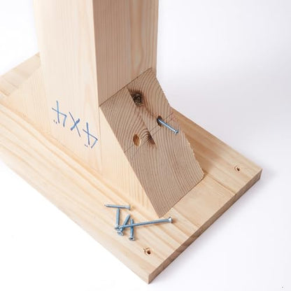 Little Library Mount for 4 x 4 Post, Wooden Base Platform