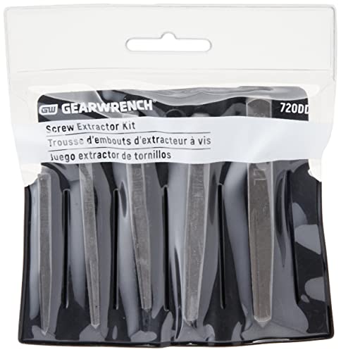GEARWRENCH 5 Pc. Straight Fluted Screw Extractor Set - 720DD