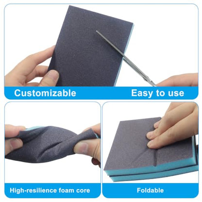 12 Pcs 120 Grit Sanding Sponge - size: #120