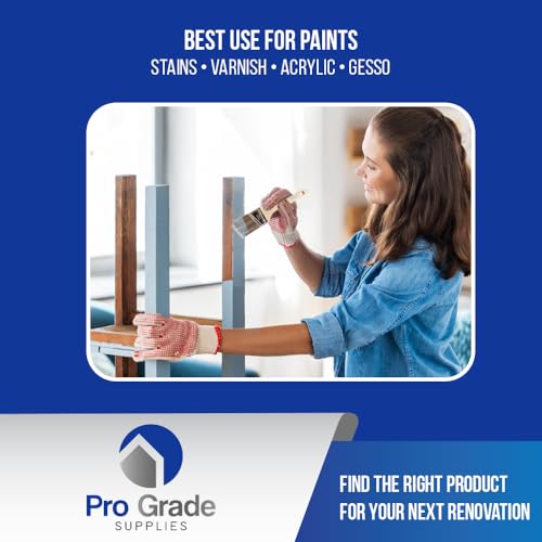 Pro Grade Paint Brushes, 3 Inch Angled Paint Brush, Trim & Stain, 2 Pack - size: 2Ea H 3A