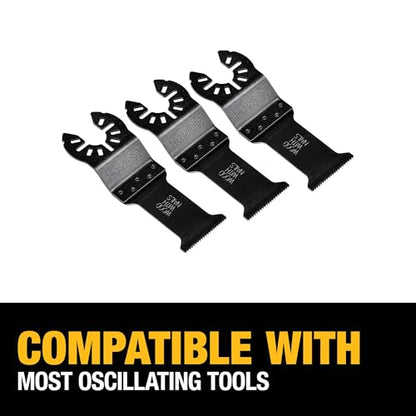 DEWALT 1-1/4 In, Titanium Oscillating Tool Blade For Wood with Nails, 3 Pack, (DWA4203-3) - size: One Size